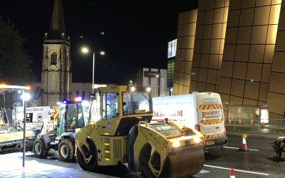Roadform working with Balfour Beatty at Charles Cross Plymouth